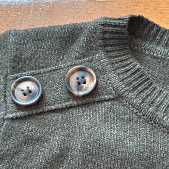 Pink Clover Dark Green Crew Neck Sweater - Picture 5 of 8